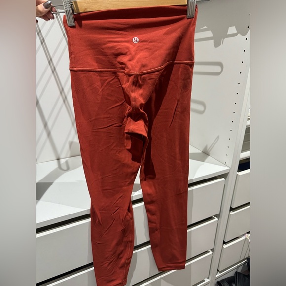 LULULEMON ALIGN LEGGINGS (WORN ONCE) burnt orange🍂 - Picture 2 of 2